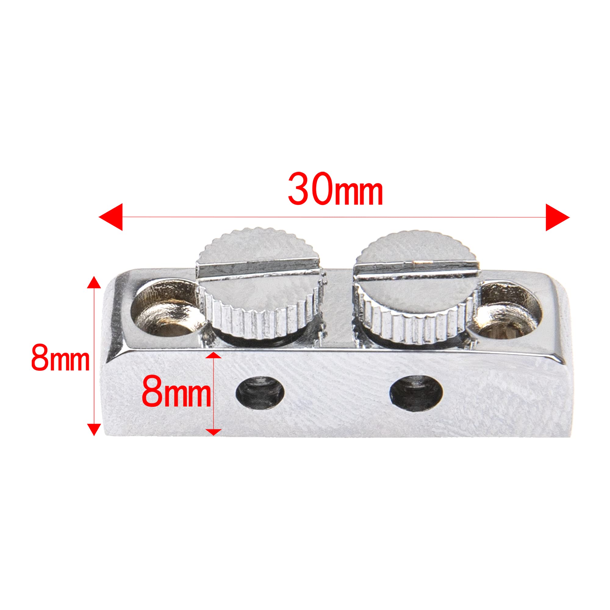 1Pcs Yootones Guitar Bass Allen Wrench/Key Headstock Wrench Holder Compatible with Floyd Rose Tremolo Guitar (Silver)